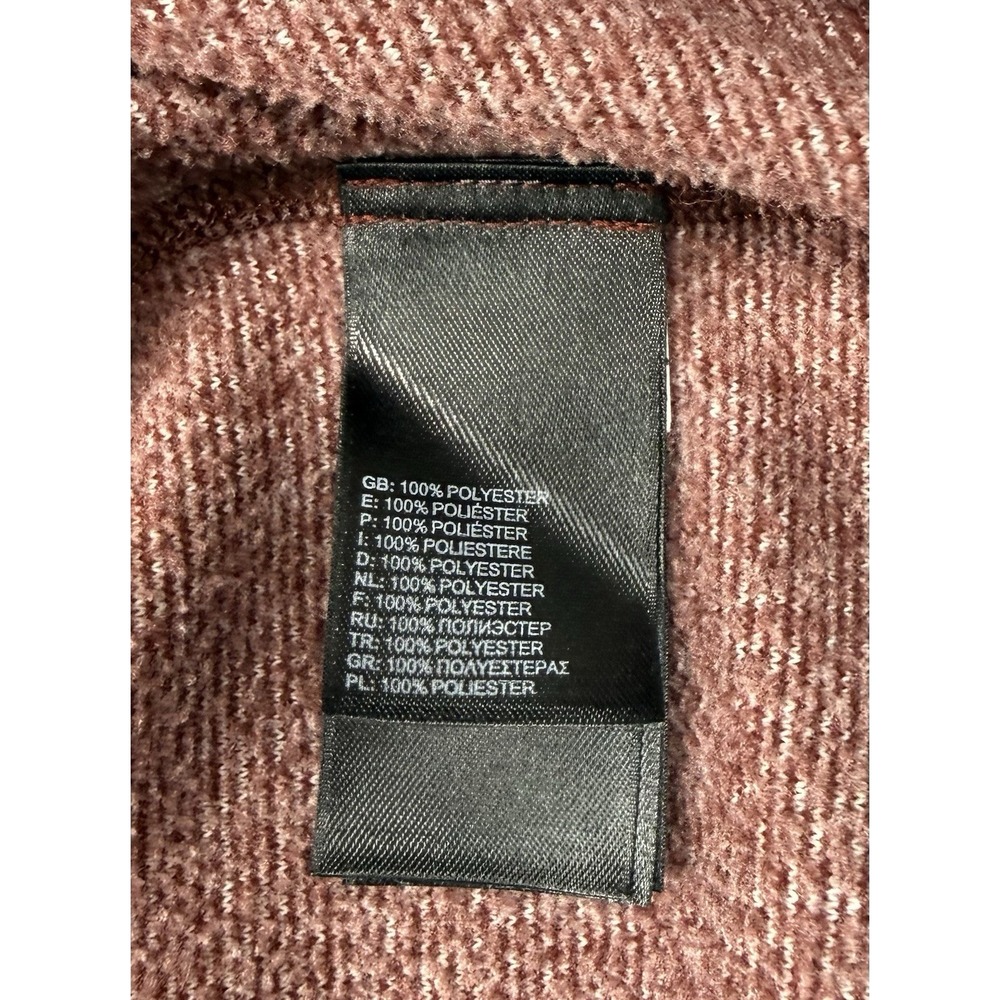 The North Face Lightweight 1/4 Zip Fleece Burgundy Red Medium - Picture 4 of 7